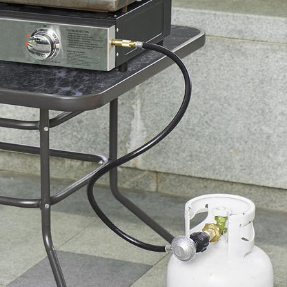SHINESTAR 3 Feet Propane Adapter Hose and Regulator for Blackstone 17 & 22 Inch Flat Top Griddle, Switch to 20 lb Tank