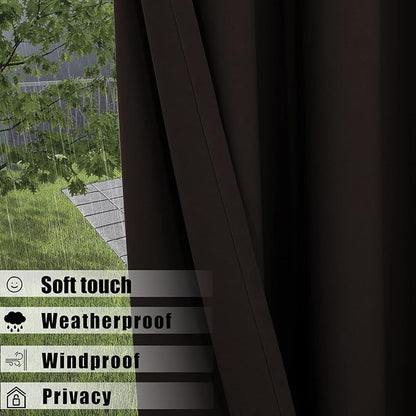 BONZER Waterproof Indoor/Outdoor Curtains - Image 3