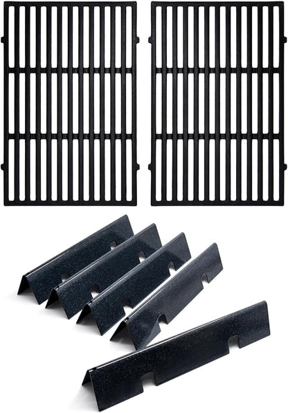 Criditpid Grill Replacement Parts for Weber GS4 Spirit 2 Grill Parts, 7636 Flavorizer Bars & 7638 Grill Grates Kit for Weber Spirit 300 and Spirit II 300 Series E310 E320 E330 S310 S320 S330 Grills.