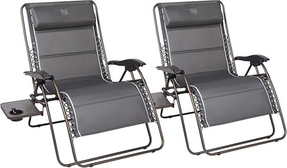 Timber Ridge Oversized Zero Gravity Chair, 33In Wide XXL Zero Gravity Reclining by TIMBERRIDGE