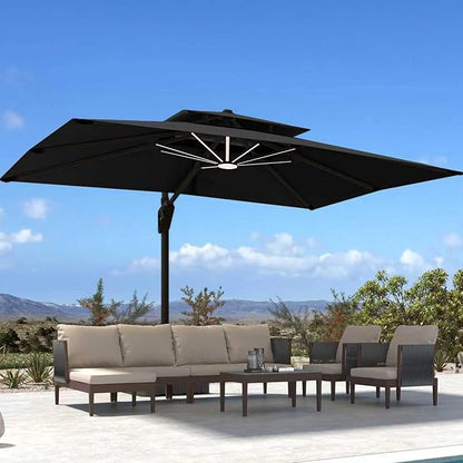 Deconk 10' X 13' Patio Cantilever Outdoor Umbrella by Deconk