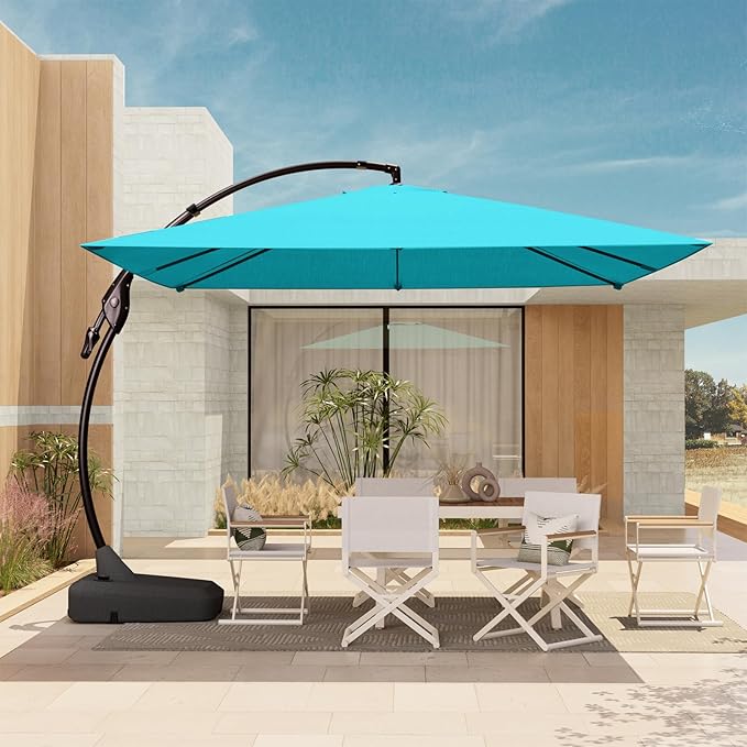 Grand patio 10x10 FT Sunbrella Square Cantilever Umbrella by GrandPatio