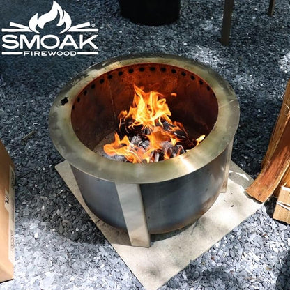 Smoak Firewood 12inch Length Premium Cooking Wood & Firewood Logs - Used for Grills, Smokers, Pizza ovens, firepits or fireplaces - USDA Certified Kiln Dried (White Oak - 12in pieces (45-50lbs))