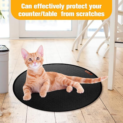 20" Fire Pit Mat for Solo Stove Mesa,Tabletop Fire Pit, Fireproof Mat for Under Fire Pit, Heat Resistant Round Cover for Outdoor BBQ, Reusable Waterproof Pad, Non-Slip for Table Top Protection