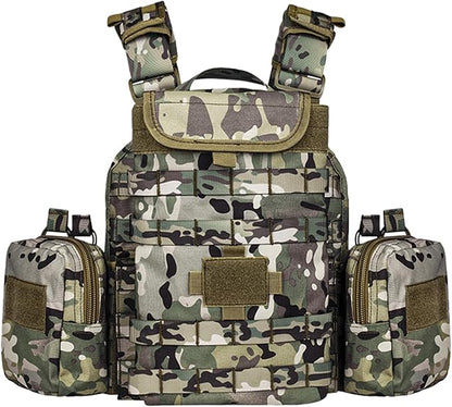 YAKEDA Tactical Outdoor Training Vest - Molle Vest With Multi-Functional Pouches For Training, Hunting & Hiking