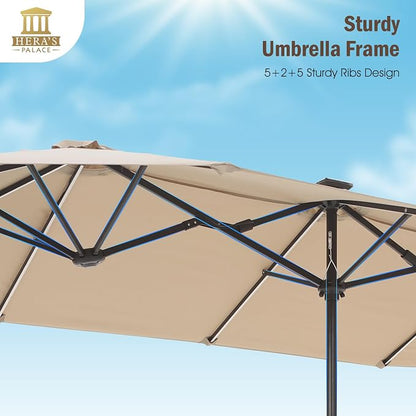 HERA'S PALACE 13 ft Patio Umbrella - Image 8
