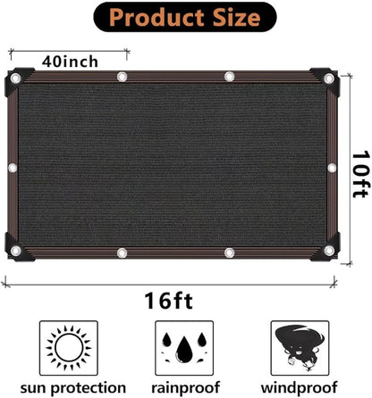Shade Cloth - 70-90% Sunblock Net for Garden Patio,Shade Sails for Plants Greenhouse Outdoor Pergola Lawn Swimming Sun Shade Cloths for Kennel Chicken Coop Easier to Hang Shade Net Cover