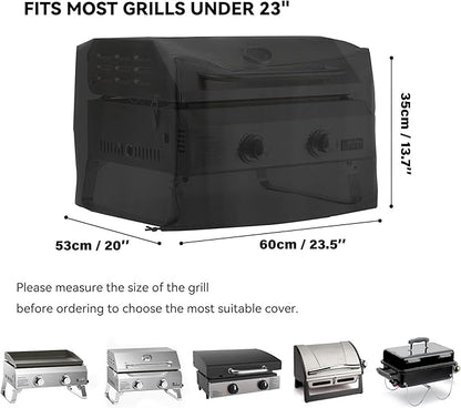 23.6" Grill Cover for Gas Stoves and Oven, Fits GS318 GS322, Waterproof BBQ Cover Suitable for Blackstone, Cuisnart, Pit Boss, Char-Broil, Monument and More, CV702
