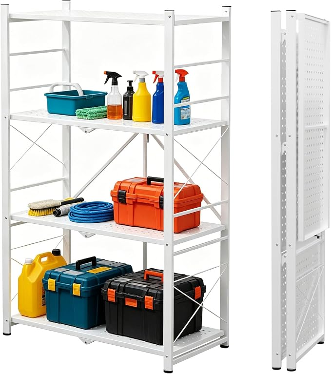 4 Tier Greenhouse Shelving Unit, Plant Stand, 1 Pack, No Assembly Required by INTERHUT