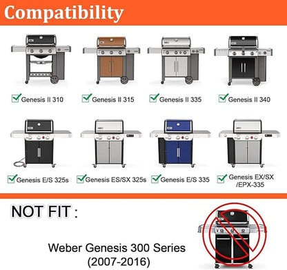 Genesis II Flavorizer Bars Replacement Parts, Genesis II Grill Grate for Weber Genesis II Grill Parts - 66795 66095 Parts for Weber Genesis II 300 Series ii E/S-310 ii E/S-315 ii E/S-335 ii SE-335
