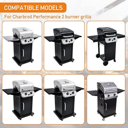 Grill Grates 18 Inch for Charbroil Performance 463625219 463625217 463673519, Grill Grates Replacement for Char-Broil 463673017 463673517, Replacement Parts for G470-0003-W1 G470-0002-W1, 2 Packs