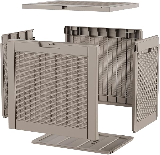 31 Gallon Deck Box, Lockable Waterproof Outdoor Storage Boxes - Image 7