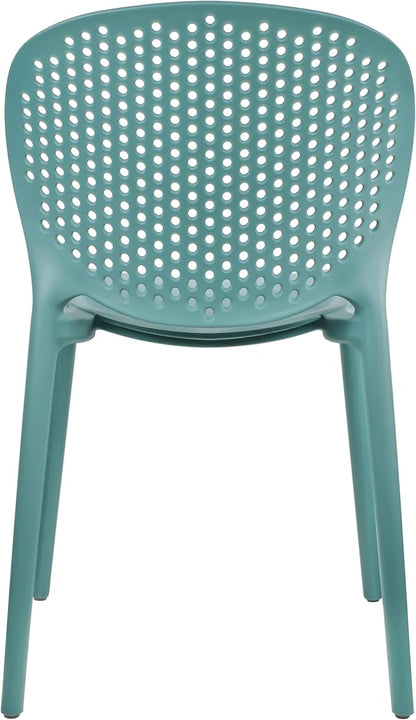 2xhome Modern Pool Patio Chair, Stackable Dining Side Chair - Image 10