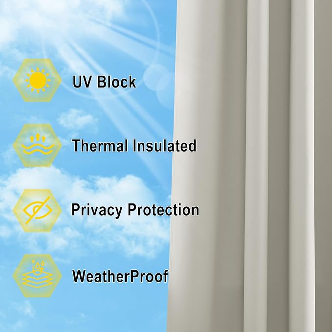 NICETOWN Windproof Outdoor Curtains - Image 5