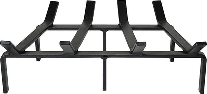 SteelFreak Heavy Duty Steel Fireplace Grate - Made in The USA (18 Inch)