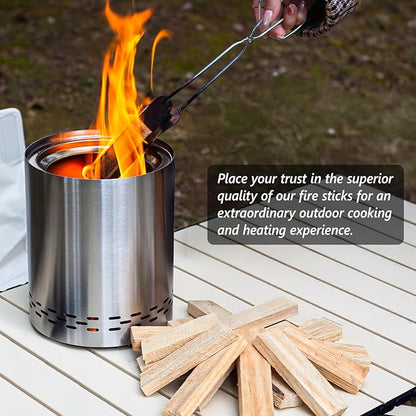 Mini Fire Stick, 4'' Kiln-Dried Pine Great Firewood for Wood Stoves, Tabletop Fire Pit, BBQ Grill, Pizza Oven, Solo Stove Accessories, BBQ Accessories, 2 lb Box
