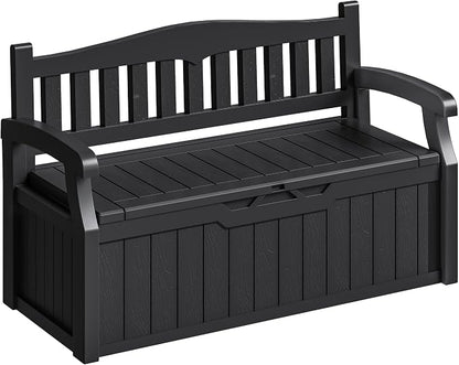 Homall 75 Gallon Outdoor Storage Benches Lockable Deck Box Waterproof | UV by Homall