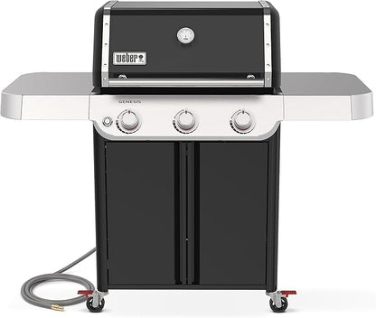 Weber Genesis E-315 Natural Gas Grill for Outdoor Cooking, 3 Burners, Black
