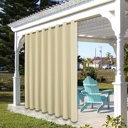 BONZER Outdoor Curtains for Patio Waterproof Thick Privacy | Wide Grommet Light - Image 7