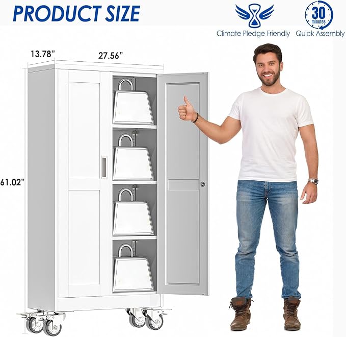 GAIOUS Metal Garage Storage Cabinet - Image 8