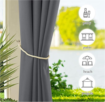 NICETOWN Canvas Waterproof Outdoor Curtains - Image 7