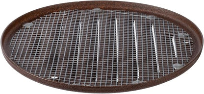 Square Ventilation Grille / 5" Inch Inside Measurement/Brown Metal Air Vent Louver - Inside/Outside use/Ø 5.25" Inch Outer Measurement