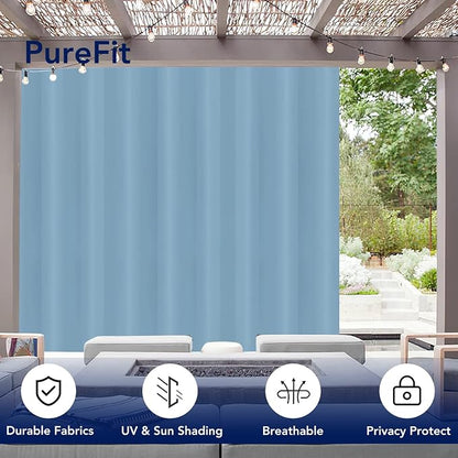 PureFit Outdoor Curtains for Patio Waterproof Weatherproof Outside Curtains | - Image 3