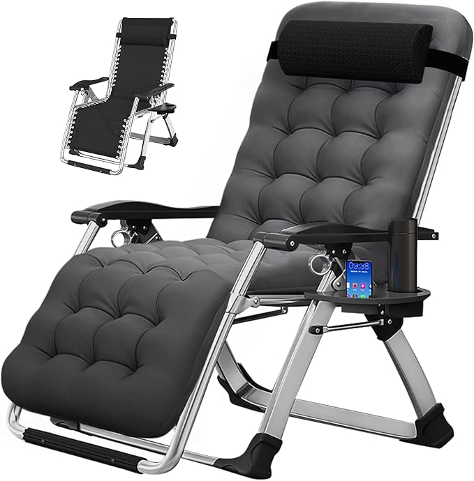 MOPHOTO Zero Gravity Chair, Outdoor Padded Lounge Chair by MOPHOTO