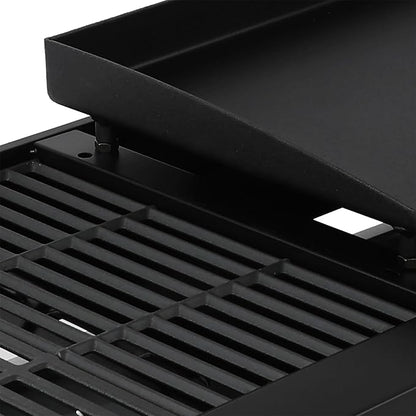 Royal Gourmet GD4002T 4-Burner Tailgater Grill and Griddle Combo, Portable Flat Top Propane Gas Grill with 40,000 BTUs Output for Backyard or Outdoor Cooking, Black