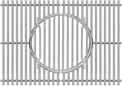 Criditpid 7638 7639 Grill Grates Parts for Weber Spirit I & II 300 Series, Spirit E310 E320 E330 S310 S320, 304 Stainless Steel Gourmet BBQ System Cooking Grate for Genesis Silver B/C,Genesis Gold B/C