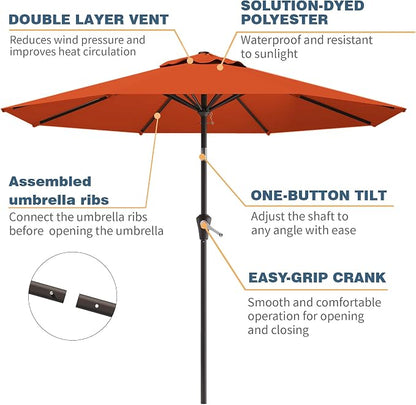 10FT Patio Umbrella, Outdoor Umbrella - Image 2