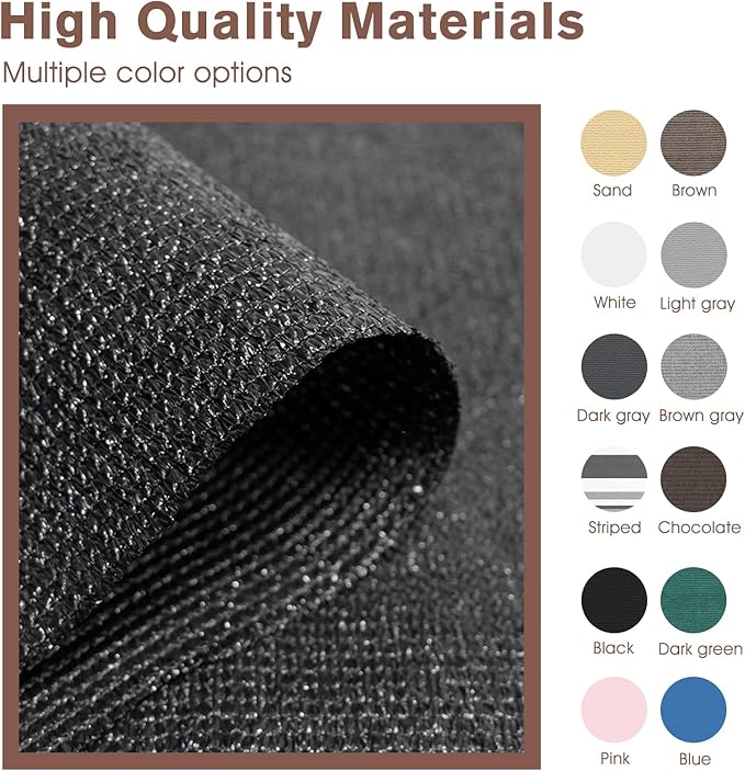 Sunny Guard Customized 2'6''x6' Black Balcony Privacy Screen,90% Shade Apartments Fence Cover,Heavy Duty Mesh Windscreen for Deck,Outdoor,Backyard,Patio