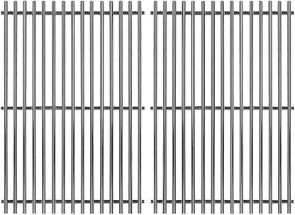 19.5" Stainless Steel Cooking Grates for Weber Genesis 300 Series, 19.5" Grill Grates Replacement Parts for Genesis E310 E320 E330 S310 S320 S330, Weber Genesis Grill Grates 7528/7524