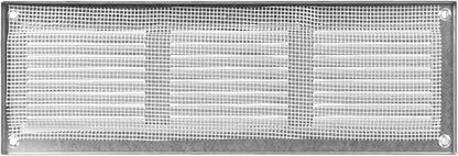 Repa Market 12x4 Inch Air Vent Cover/Galvanized Steel Louvered Grill Cover with Mesh Screen/Wall or Ceiling Vent/Durable Flush Mount HVAC Register for Indoor and Outdoor Ventilation