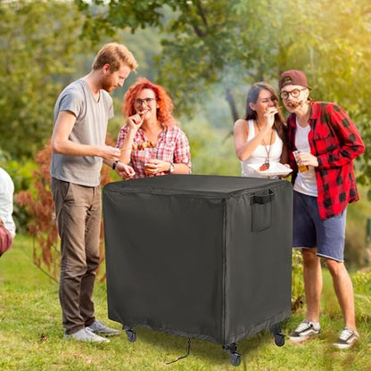 Outdoor Griddle Cover for Traeger Grills Flatrock, Heavy Duty Flat Top Grill Cover Waterproof BBQ Gas Grill Covers for Traeger Flatrock Flat Rock Griddle Grill(BAC751) - 43"L×28"W×39"H, Black