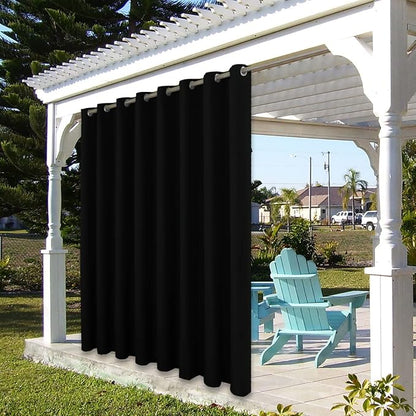 BONZER Outdoor Curtains for Patio Waterproof Thick Privacy Wide | Grommet Light - Image 7