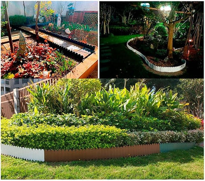 Garden Fences Garden Scenery Decorative Outdoor Fences Portable Fences Garden Edging Patio Partition Fences Black