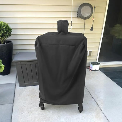 Arcedo Vertical Smoker Cover Compatible with Pit Boss Copperhead 4, 5, 7 Series, PBV4PS2, PBV4NX, Pro 4-Series, Heavy Duty Waterproof Outdoor Wood Pellet Grill Cover for PB 73550, Black