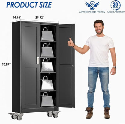 GAIOUS Metal Garage Storage Cabinet - Image 2