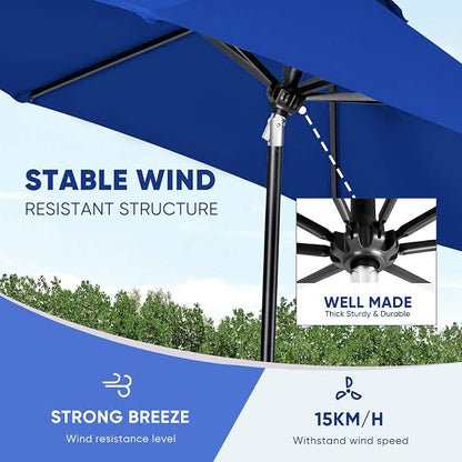 Tempera Patio Market Outdoor Table Umbrella - Image 6