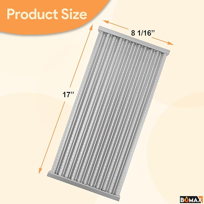 BQMAX 17" Grill Emitter Replacement Parts for Charbroil TRU Infrared 3 Burner 463242516 463355220 466242516 463246018 466242515 466242615 463243016 G466-2400-W1 for Charbroil Grill Replacement Parts