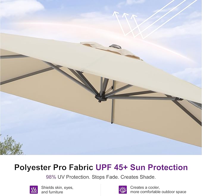 PURPLE LEAF Outdoor Umbrella - Image 5