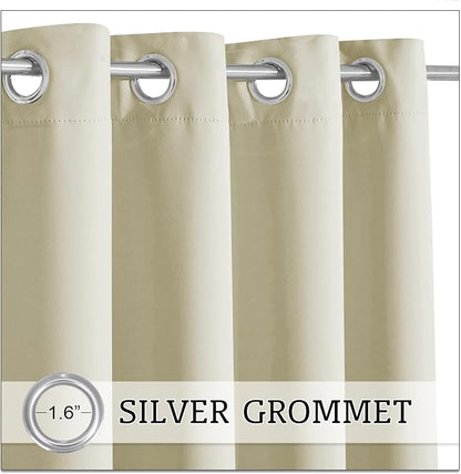 RYB HOME Outdoor Curtains for Patio Waterproof, Windproof - Image 7