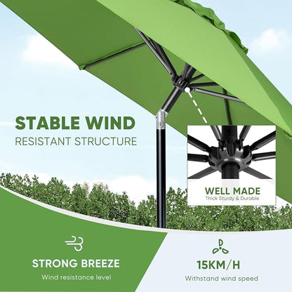 Tempera Patio Market Outdoor Table Umbrella - Image 5
