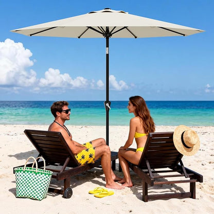 GarveeLife 9FT Patio Umbrella Outdoor, Market Umbrella, Table Umbrella - Image 6