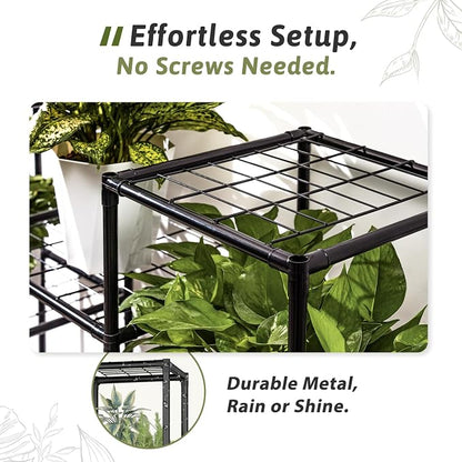 GENTINGBRO Metal Plant Stand Outdoor 63" Tall Plant Shelf - Image 5
