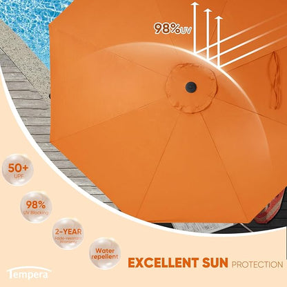 Tempera Patio Market Outdoor Table Umbrella - Image 2