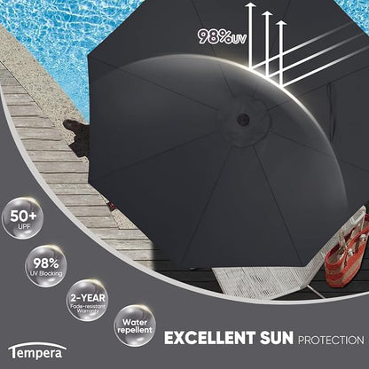 Tempera Patio Market Outdoor Table Umbrella - Image 2