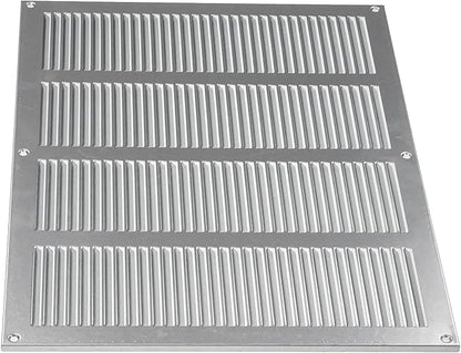 Repa Market Air Vent Cover 16x12 Inch (Outer Dimensions) Galvanized Steel Louvered Grill Cover with Mesh Screen/Wall or Ceiling Vent/HVAC Register for Indoor and Outdoor Ventilation