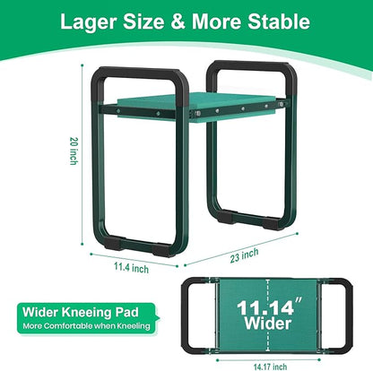 TomCare Garden Kneeler and Seat, 11.14" Kneeling Pad Sturdy Garden Bench | - Image 2